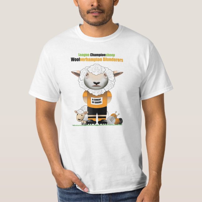 Woolverhampton Blunderers Engraçado T-shirt de fut (Frente)