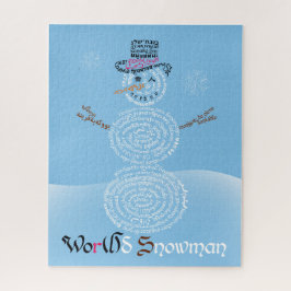 Wor(l) d Quebra-cabeça de Snowman