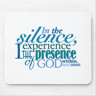 Word® diário "silêncio" Mousepad