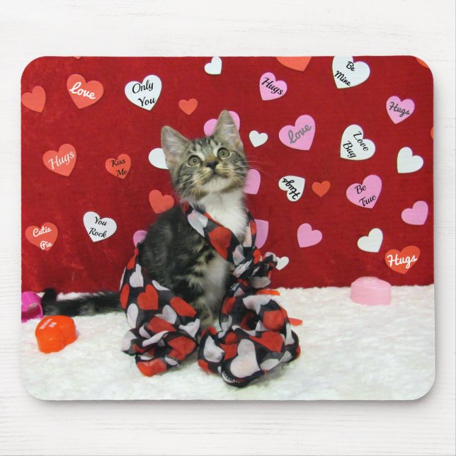 Words to Love By, Bandit the Tabby Kitten Mousepad (Frente)