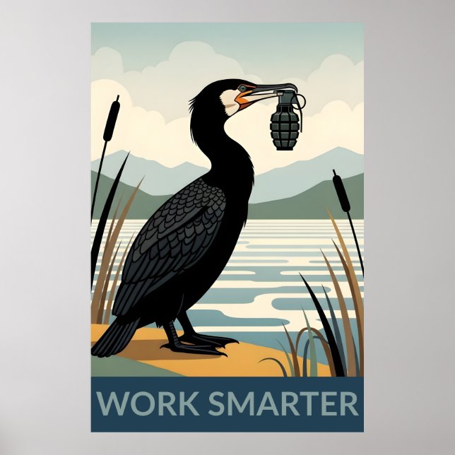 Work smarter poster (Frente)
