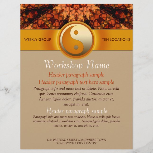 Workshops Party Events Spiritual Art flyer (Frente)