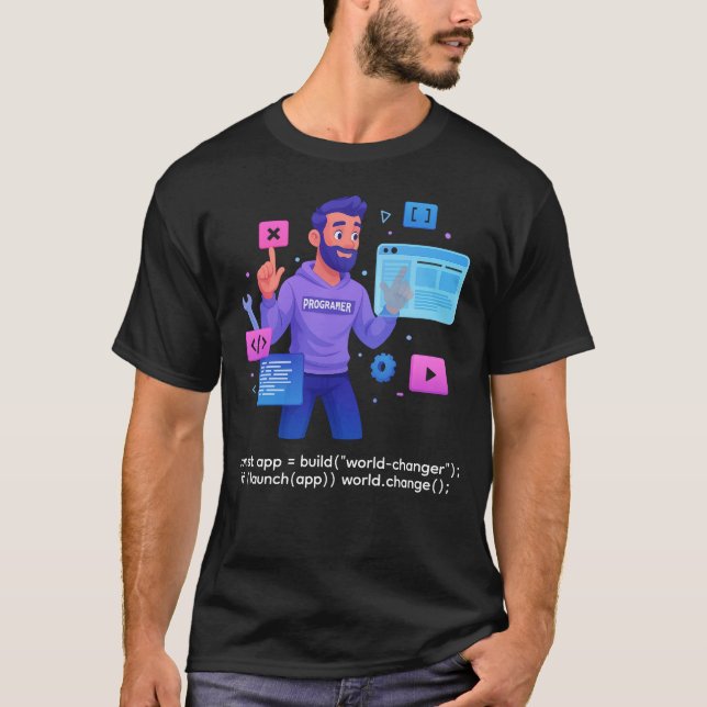 World-Changer App – Programmer T-Shirt (Frente)
