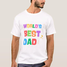 World's Best Dad Colorful T-Shirt