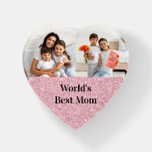 World's Best Mom Blush Pink Gemstone 2 Photo