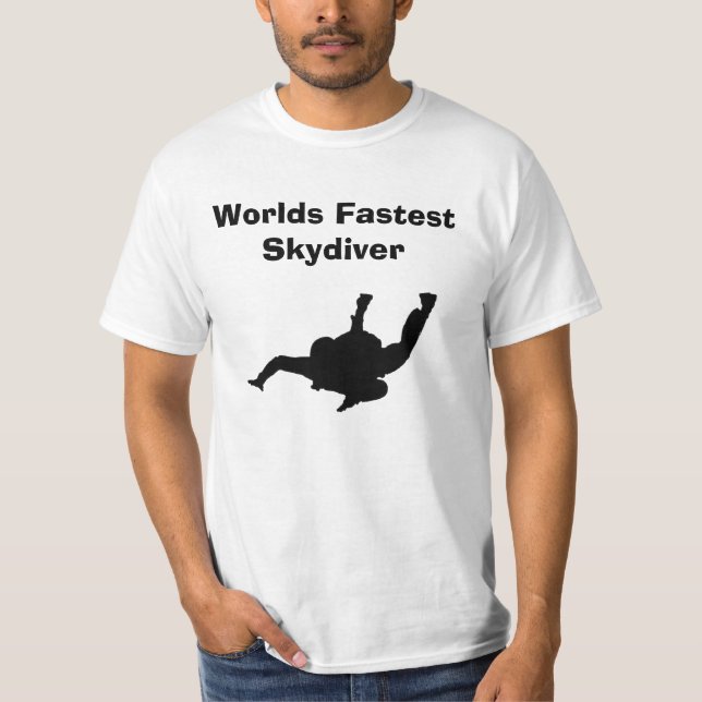 Worlds fastest skydiver T-shirt (Frente)