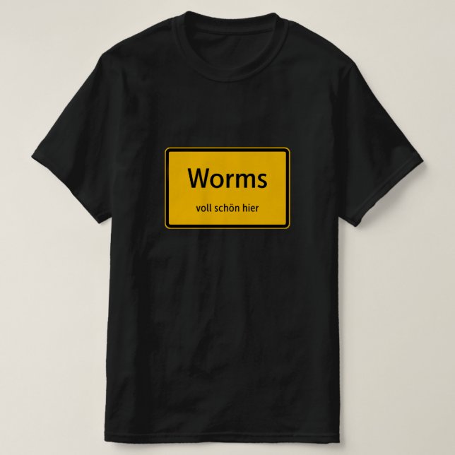 Worms Herren Männer T-Shirt Tshirt Shirt (Frente do Design)