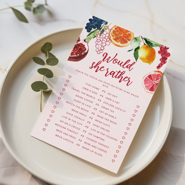Would She Rather Fruit Off the Market Bridal game (Criador carregado)