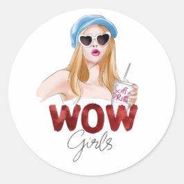 WOW Adesivo Estético para Meninas | Moda Brilhante