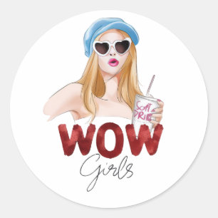 WOW Adesivo Estético para Meninas Moda Brilhante