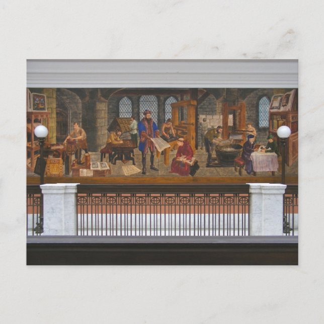 WPA Murals 5 ~ cartão postal (Frente)