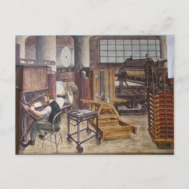 WPA Murals 7 ~ cartão postal (Frente)