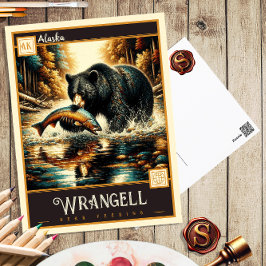 Wrangell, Alasca | Cartão postal Vintage