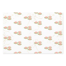 Wrapping Paper Flat Sheet | Lotus and Party Theme
