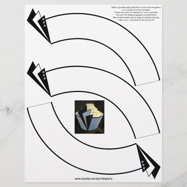 Wraps de Cupcake "Hollywood" (Frente)