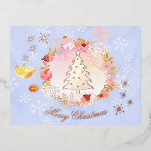 Wreath de Natal com Aquarela. Pastel. Personalizad