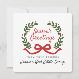 Wreath Natal    Cartões de natal