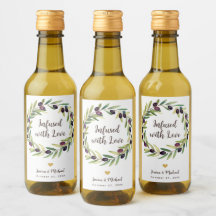 Wreath Olive Oil Casamento Favor Infusos com Amor