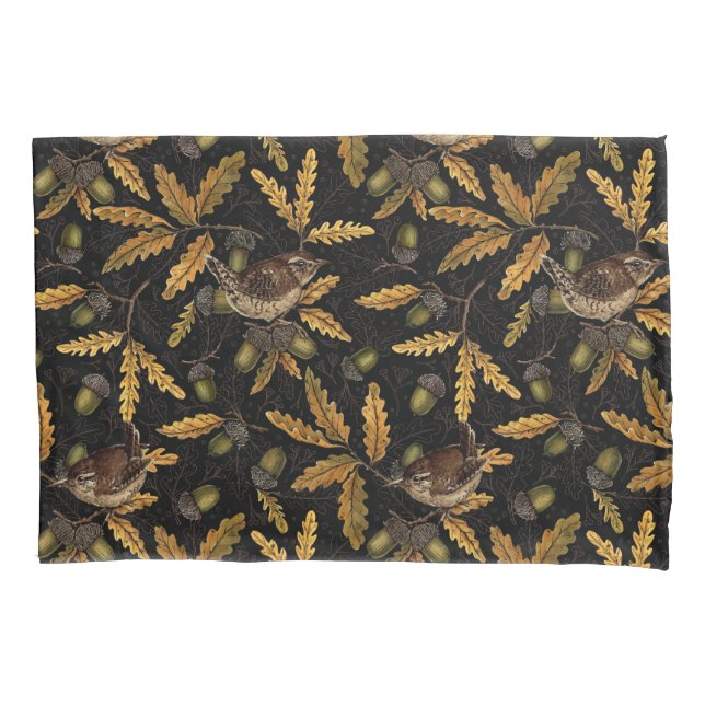 Wrens e bolotas de preto (Frente-Esquerda)