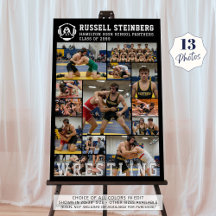 Wrestling High School Senior 13 Photo Collage