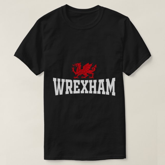 Wrexham Wales Red Dragon Wrecsam Pullover Hoodie (Frente do Design)