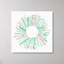 Wrodl Word Wreath Canvas