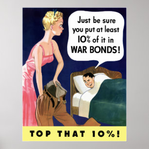 WW2 Vintage War Bonds Poster