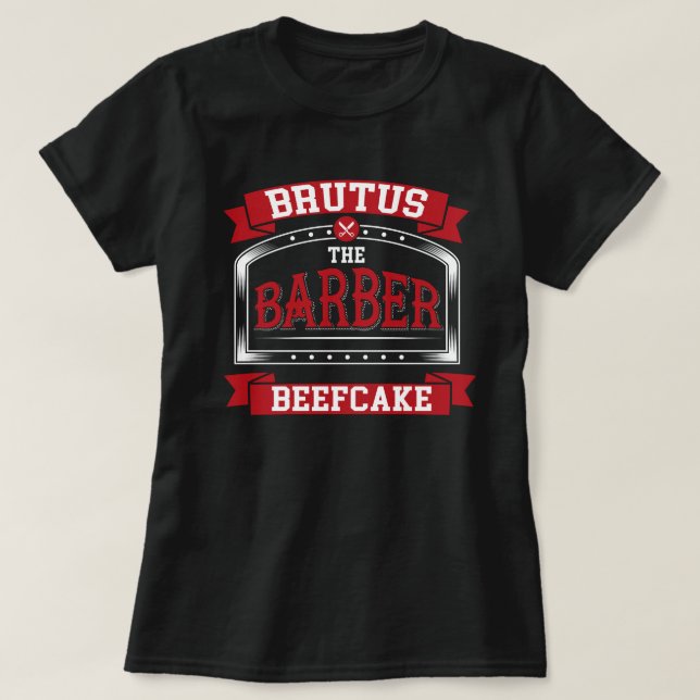 WWE Brutus Beefcake The Barber Graphic T-Shirt (Frente do Design)