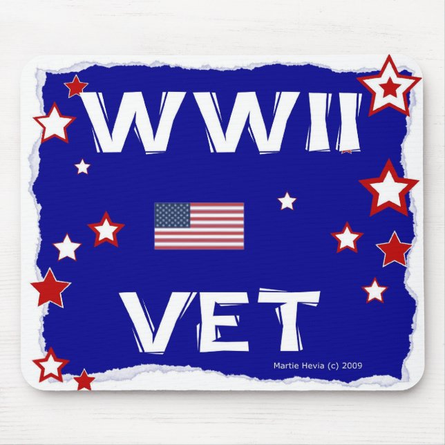 WWII Vet - Em Honra - Mousepad (Frente)