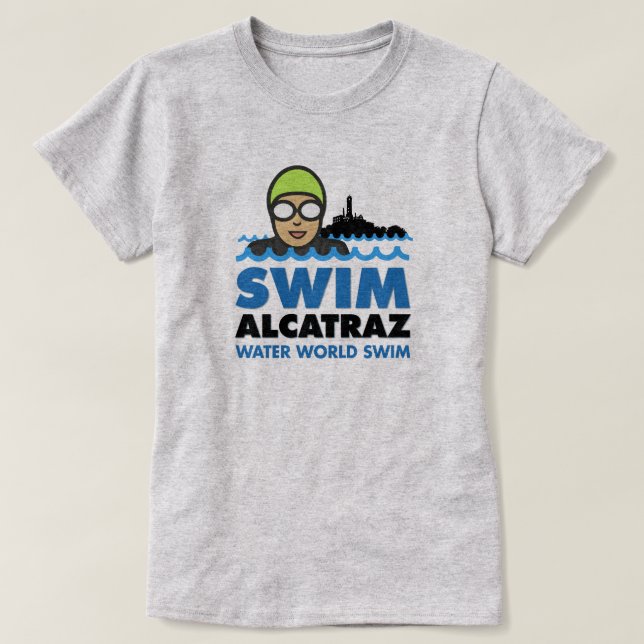 WWS Swim Alcatraz T-Shirt (Frente do Design)