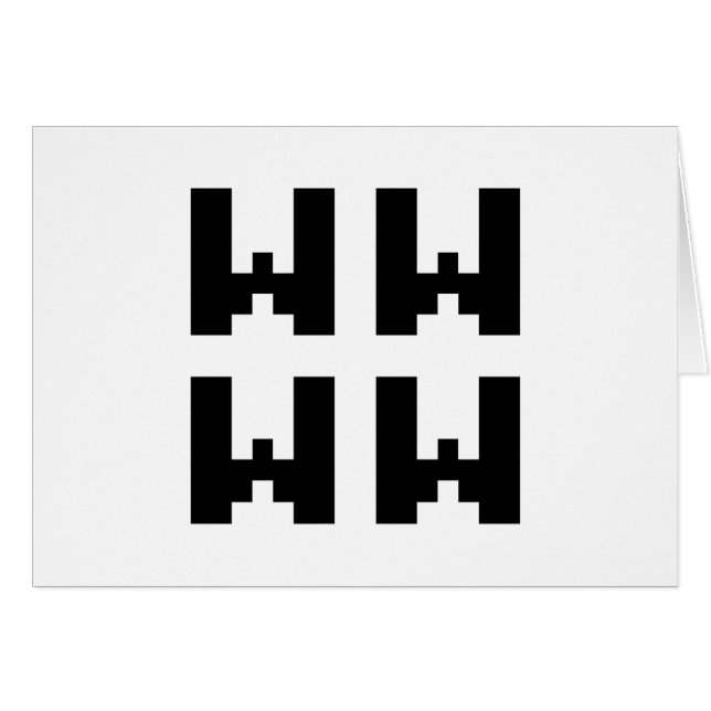 WWW | LOL Cartão de saudação de gíria de Internet  (Frente Horizontal)