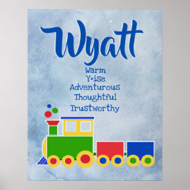 Wyatt Name Poster
