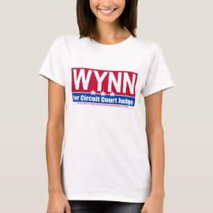 Wynn para a camisa do apoio da campanha do juiz