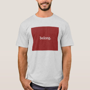 Wyoming Belong State Map T-Shirt