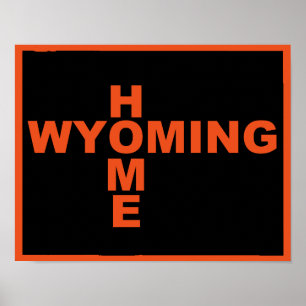 Wyoming Home Longe Do Sinal De Poster