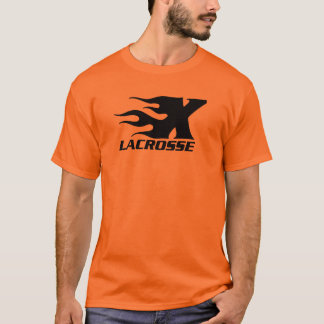 X LARANJA DO T-SHIRT DO LOGOTIPO