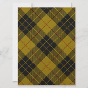 Xadrez amarela de tartan MacLeod