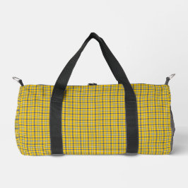 Xadrez Amarelo Azul Padrão Clássico Retro