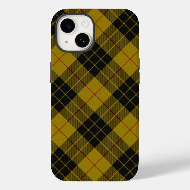 xadrez amarelo e preto do tartan MacLeod (Verso)