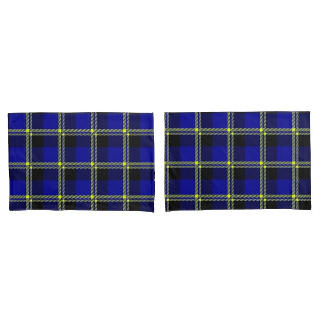 Xadrez Azul Escuro, Preto e Amarelo (Frente - conjunto)