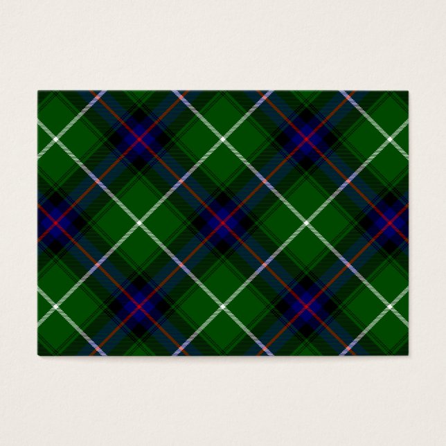 Xadrez azul verde MacDonald tartan (Frente)