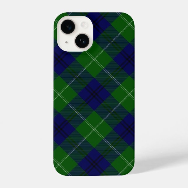 xadrez azul verde Oliphant tartan (Verso)