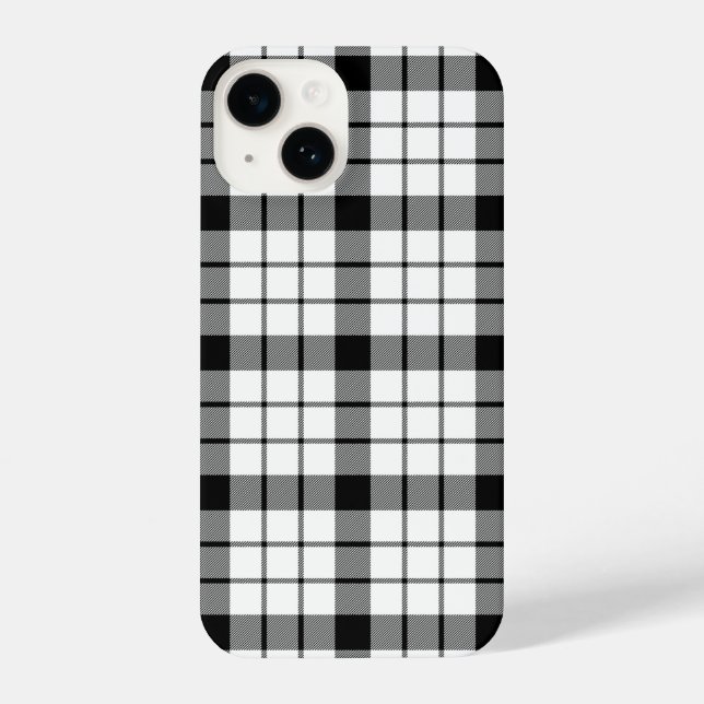 Xadrez branca preta MacFarlane tartan (Verso)