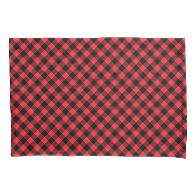 Xadrez Buffalo - Preto Vermelho (Frente)