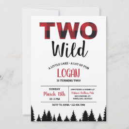 Xadrez Buffalo Segundo Convite De Aniversário Dois