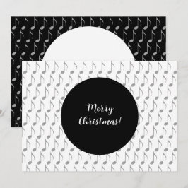 Xadrez Chic Notas Musicais Feliz Natal