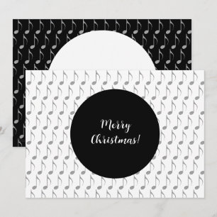 Xadrez Chic Notas Musicais Feliz Natal