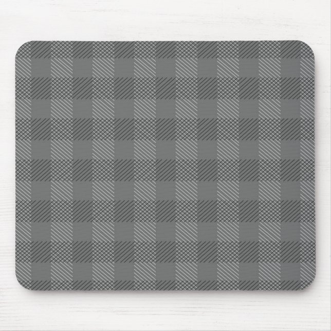 Xadrez cinzenta Mousepad (Frente)