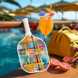 Xadrez Colorida Monograma Chic