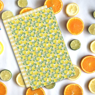 Xadrez de búfalo amarelo-limão